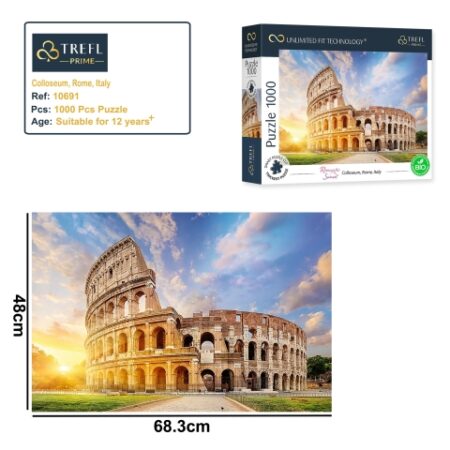 Puzzles - "1000 UFT" - Colloseum, Rome, Italy_FSC Mix 70%