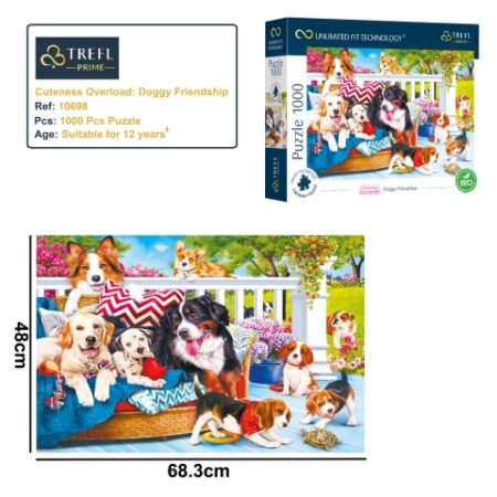 Trefl PUZZLES 1000 DOGGY FRIENDSHIP