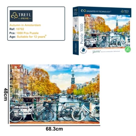 Trefl Puzzles 1000 UFT Autumn in Amsterdam Netherlands