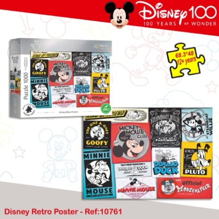 PUZZLE 1000 DISNEY RETRO POSTERS