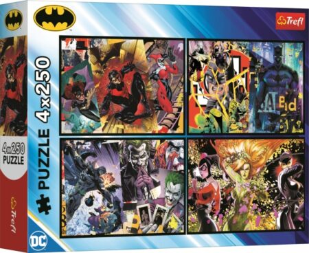 Puzzles - "4x250" - Batman in action / Warner Batman