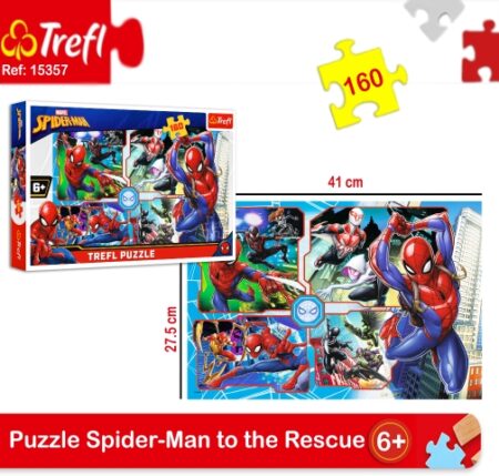 puzzle 160pcs spider-man to the rescue