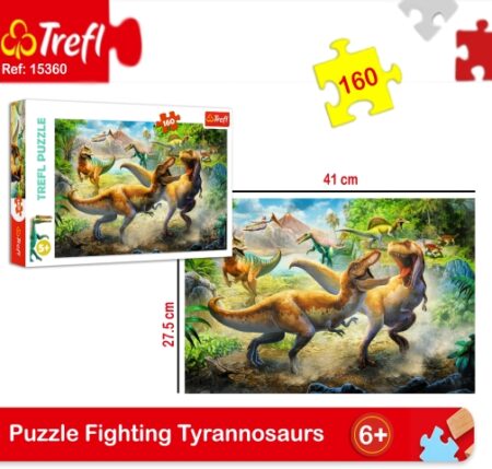 Puzzles 160 Fighting Tyrannosaurs