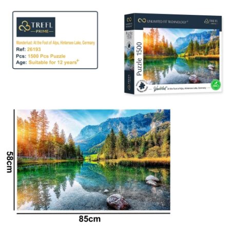 Puzzles - "1500 UFT" - Wanderlust: At the Foot of Alps, Hintersee Lake, Germany_FSC Mix 70%