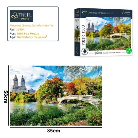 Puzzles - "1500 UFT" - Wanderlust: Charming Central Park, New York_FSC Mix 70%