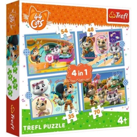 PUZZLE 4IN1 THE CAT TEAM