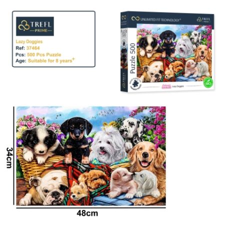 Puzzles - "500 UFT" -  Lazy Doggies_FSC Mix 70%