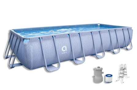 RECTANGULAR FRAME POOL SET WITH FILTER&LADDER