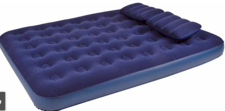 FLOCKED MATTRESS AIR BED 203x152x22cm 21470