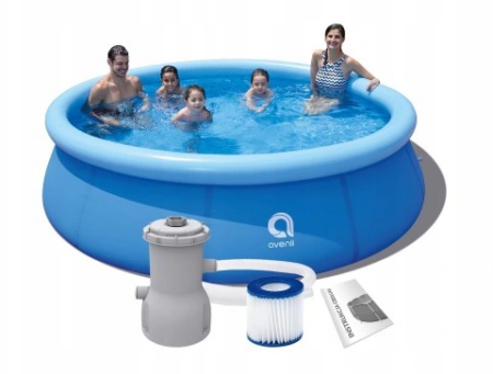 INFLATABLE TOP RING PROMPT SET POOL FILTER 4.2x84cm