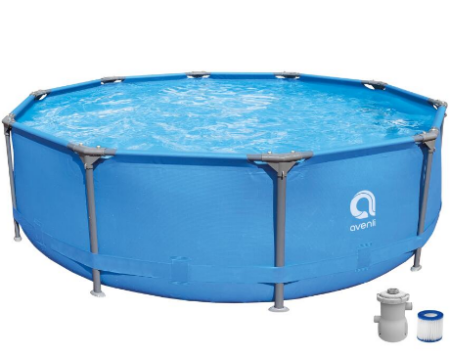 Round swimming pool structure 3.6xh.0.76 mt with cartridge pump