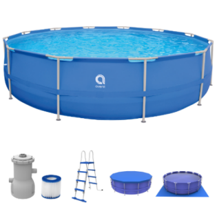OVAL FRAME POOL WITH PUMP 450x122CM